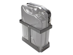 A Front Runner vertical jerry can holder.