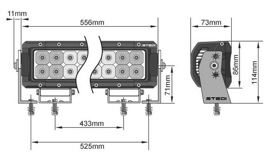 Stedi 22 Inch ST4K 40 LED Double Row Light Bar