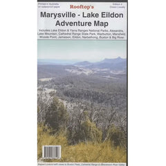 Rooftop's Marysville-Lake Eildon Adventure Map cover.