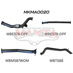 Mazda BT50 DPF 3.2l Without Cat & Without Muffler