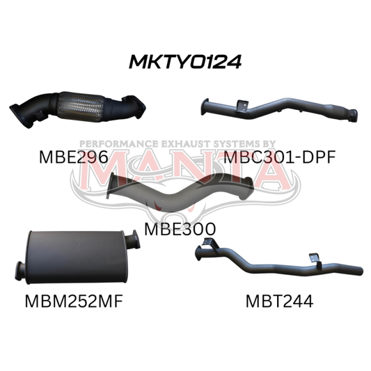 Toyota Landcruiser VDJ79 V8 Ute 3in With Cat & Muffler DPF