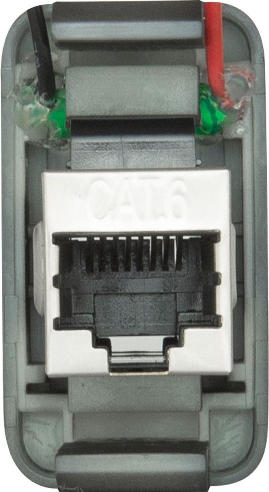 RJ45 Pass-through Adaptor - Type 2 (Red) | GME