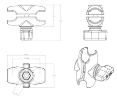 Short Double Socket Arm | RAM®