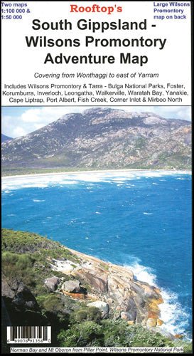 South Gippsland map covering Wilsons Promontory and coastal areas.