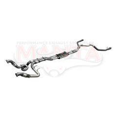 Next Gen Ranger Raptor V6 Twin 3in Turbo Back Exhaust with Hi-Flow Cats and Bimodal Integration