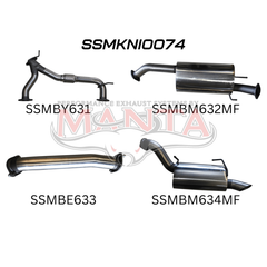 Nissan Patrol Y62 V8 5.6l Wagon 3in Catback With Muffler