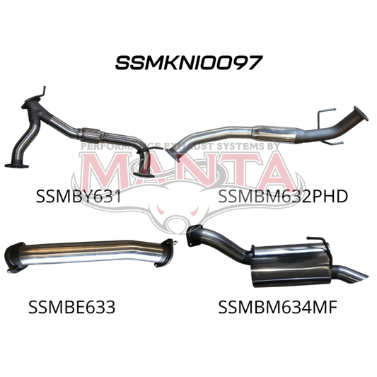 Patrol Y62 V8 5.6L Wagon 3in Catback With Hotdog/Muffler