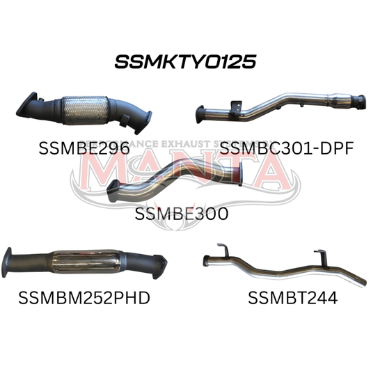 Manta Toyota Landcruiser VDJ79 V8 Ute 3in With Cat & Hotdog DPF