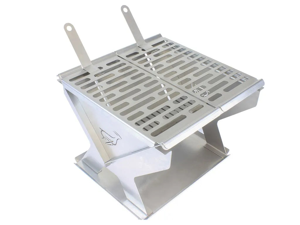 A portable BBQ/Fire grill stand.